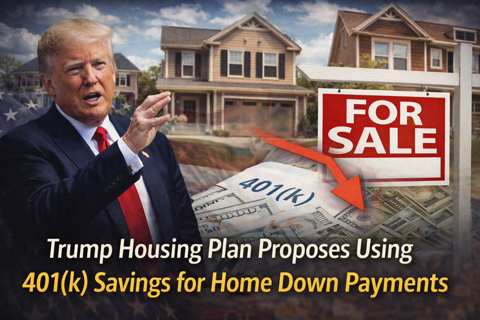 Trump Housing Plan Proposes Using 401(k) Savings for Home Down Payments