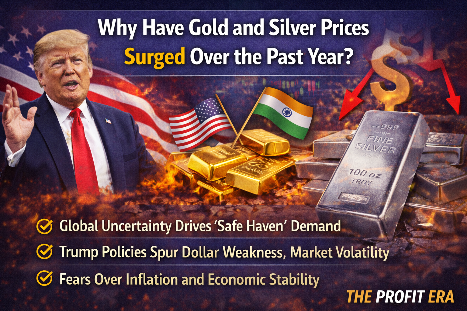 Why Gold and Silver Prices Have Risen Sharply Over the Past Year