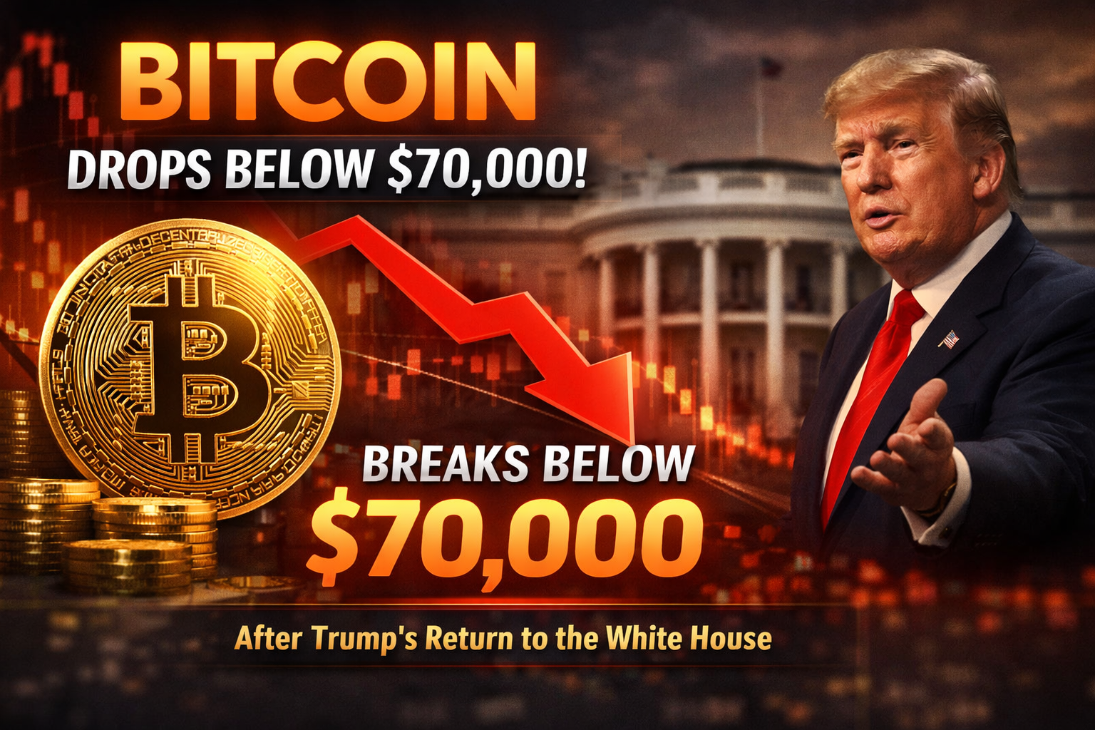 Bitcoin Prices Today: Bitcoin Falls Below $70,000 After Trump’s Return to White House